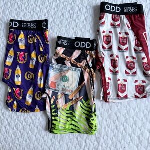ODD Men’s Boxer Briefs Size S Bundle of 3 New